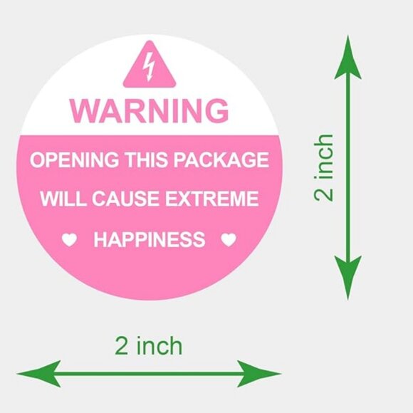"WARNING Opening This Package Will Cause Extreme Happiness" Labels, 60-count - Picture 3 of 9